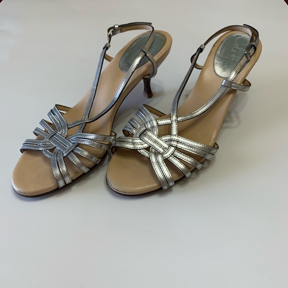 Cole Haan Shoes - Cole Haan Nike Air silver strappy slingback sandal